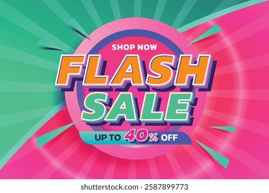 Online selling promotion, banner design with summer and colorful concept. Online marketing, shopping day, online shopping, special offer, voucher and discount. Vector illustration.