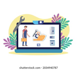 online service appliance repair application