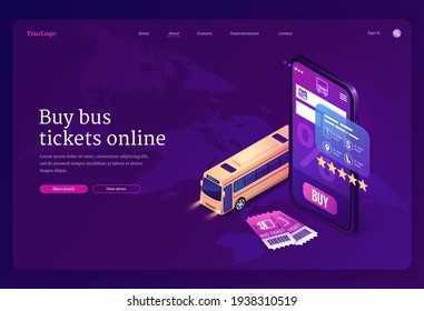 Online service for buy bus tickets