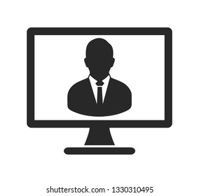 Online Service Icon. Flat style vector EPS.