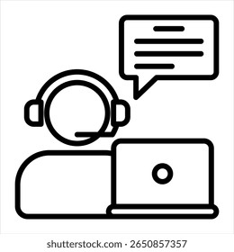 Serviço on-line ou assistência virtual e suporte on-line