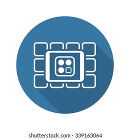 Online Services Icon. Flat Design. Business Concept. Isolated Illustration.