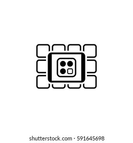Online Services Icon. Flat Design. Business Concept. Isolated Illustration.