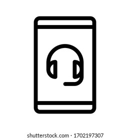 online services vector thin line icon 