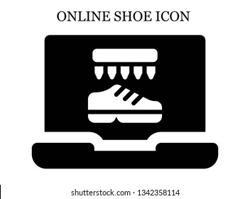 online Shoes icon. Editable online Shoes icon for web or mobile.