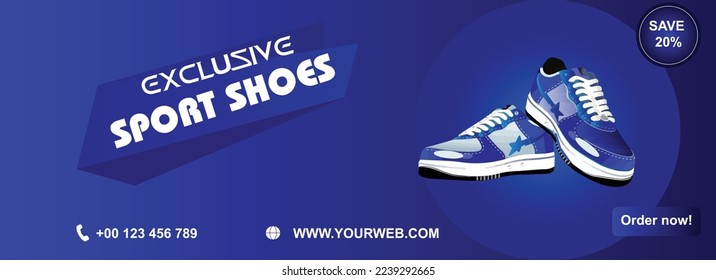 Online Shoes Sale Post Social Media Banner Design