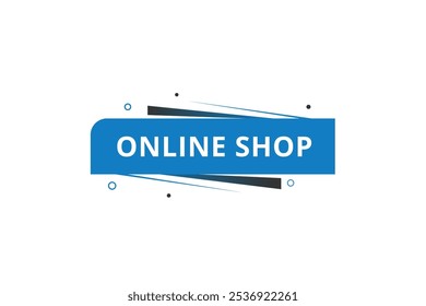 Tienda en línea elemento de Web de Plantilla de Anuncio o anuncio. estilo plano de diseño de Vector.