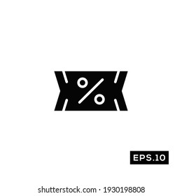 Discount-Symbol im Online-Shop. Rabattvorlage für Vektorgrafik-Vektorgrafik-Vorlage für Web und Mobile