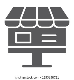 Online shop glyph icon, internet and shopping, online store sign, vector graphics, a solid pattern on a white background, eps 10.