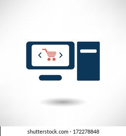 Online shop icon
