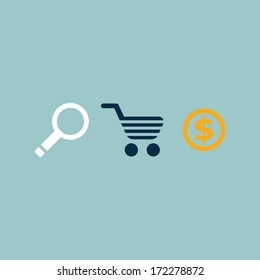 Online shop icon