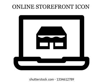 online Shop icon. Editable online Shop icon for web or mobile.