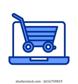 Online Shop Icon Element For Design