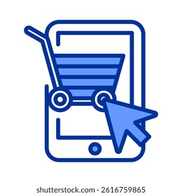 Online Shop Icon Element For Design