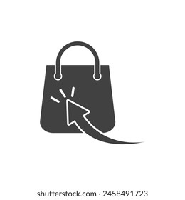 Icono de la tienda en línea Plantilla de diseño plano