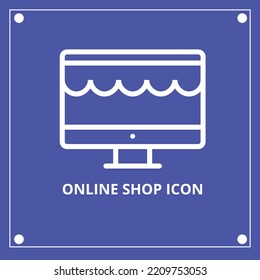 online shop icon illustration isolated vector sign symbol