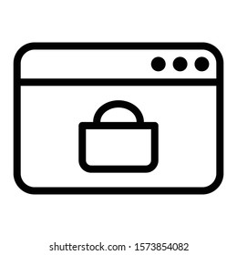 online shop icon outline vector design