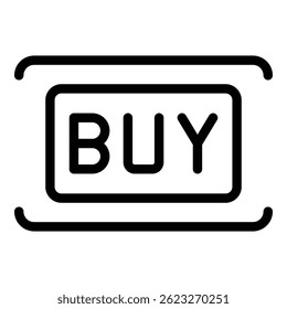 Online shop icon. Outline online shop vector icon for web design isolated on white background