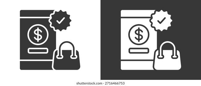 Tienda Online Icon Set Colección De Vector Aislado En Blanco Y Negro