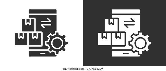 Tienda Online Icon Set Colección De Vector Aislado En Blanco Y Negro