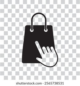 online shop icon , shopping bag icon