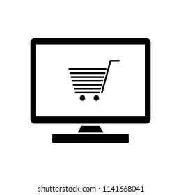 online shop icon vector
