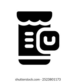 online shop icon. vector glyph icon for your website, mobile, presentation, and logo design.