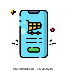 Tienda en línea icono Ilustración vectorial