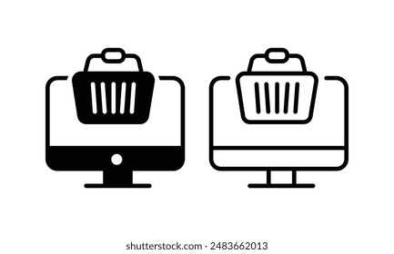 Online Shop icon vector illustration. Digital Marketing Icon