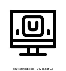 online shop icon. vector line icon for your website, mobile, presentation, and logo design.