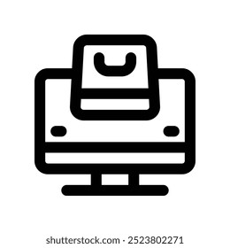 online shop icon. vector line icon for your website, mobile, presentation, and logo design.