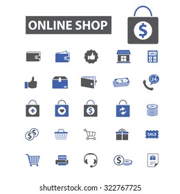 online shop icons