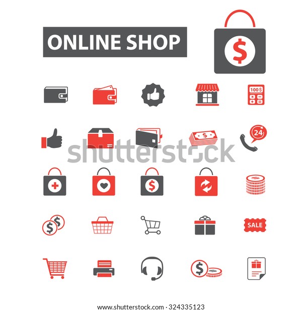 online shop\
icons