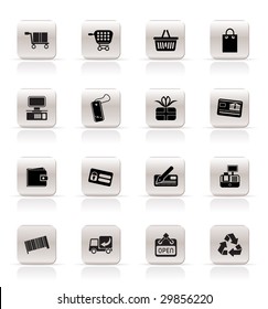 Online Shop icons -Simple Vector Icon Set