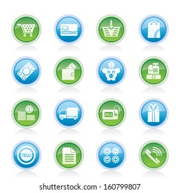 Online shop icons - vector icon set