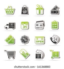Online shop icons - vector icon set