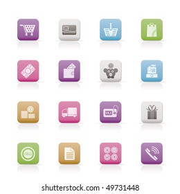 Online shop icons - vector icon set