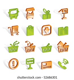 Online shop icons - vector icon set