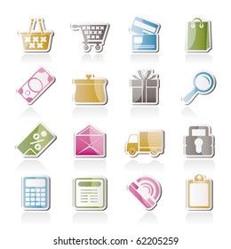 Online shop icons - vector icon set