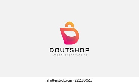 online shop initial Letter D Logo Design