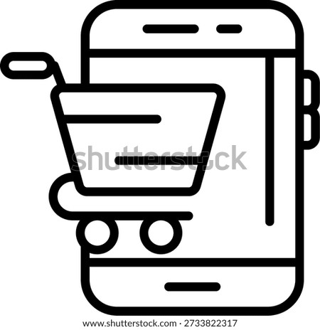 Online Shop Line vector Icon Design