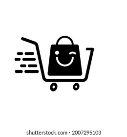 online shop logo design concept