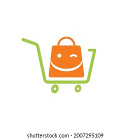 online shop logo design concept