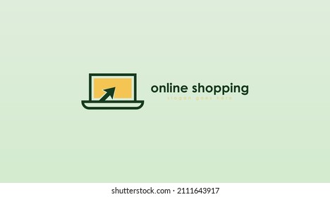 Online Shop Logo Design Concept Template Vector. E-Commerce Logo Design for Your Modern Business