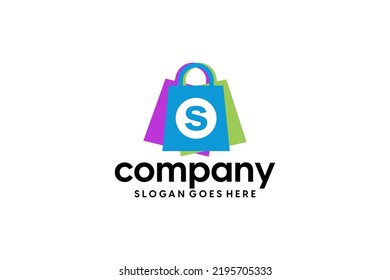 elementos de diseño del logotipo de la tienda en línea,