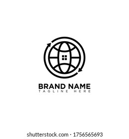 Online Shop Logo Design Monoline