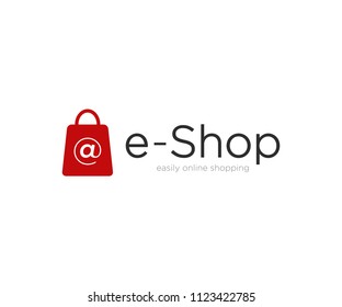 Online Shop Logo Design Template Vector