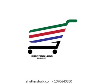 Online Shop Logo design Template, Vector illustration - Vector

