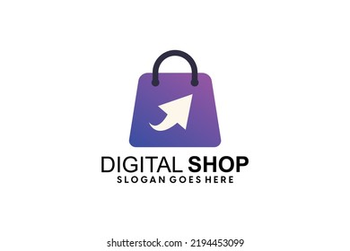 Online Shop Logo Design Template vector