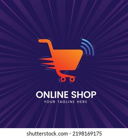 
Plantilla de diseño del logotipo de la tienda en línea. Perfecto para eCommerce, venta, tienda, tienda, descuento o elemento web de tienda.